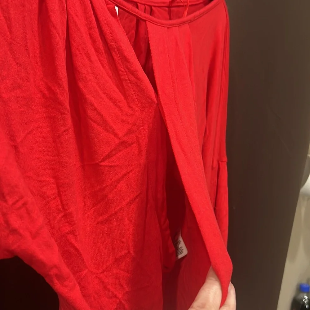Free People Women’s Blouse, Red, size XS